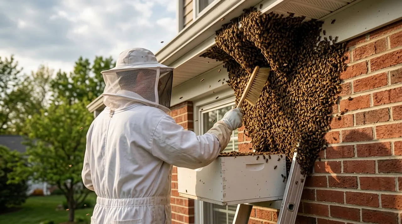 What to Do If a Bee Swarm Lands on Your House — Honeybee Rescue Company
